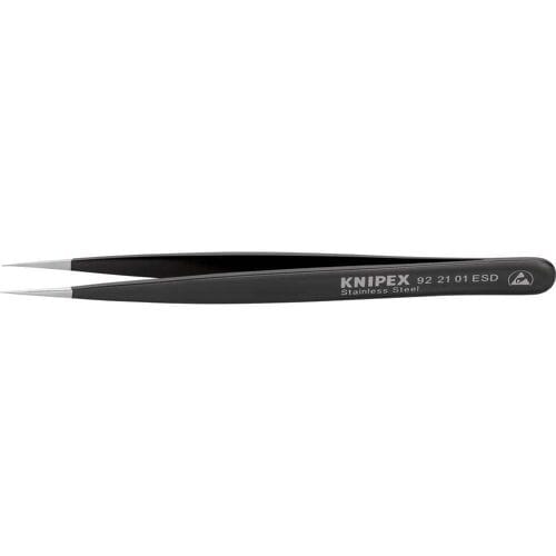 Knipex 92 21 01 ESD Pincet ESD 1 stuks Spits, fijn, extra dünn 128 mm