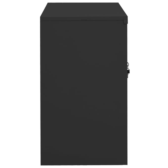 vidaXL - Kantoorkast - 90x40x70 - cm - staal - antracietkleurig