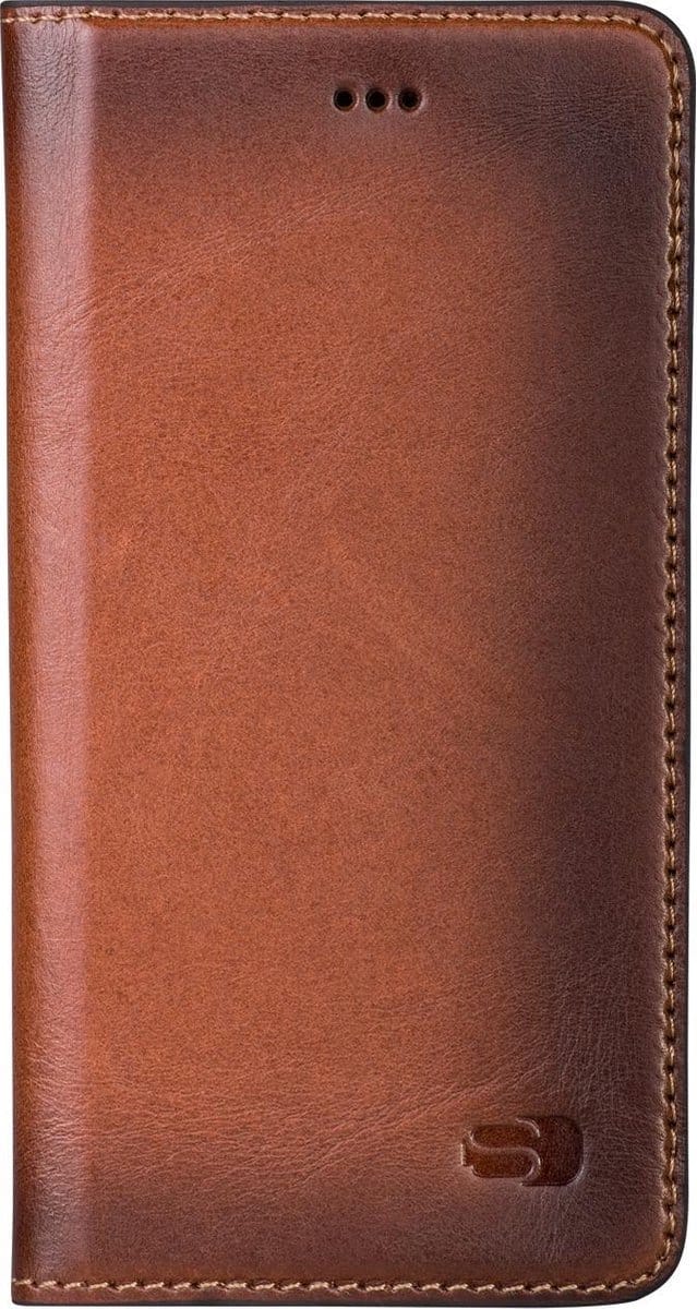 Senza - iPhone 6 / 6s Hoesje - Book Case Desire Series Cognac