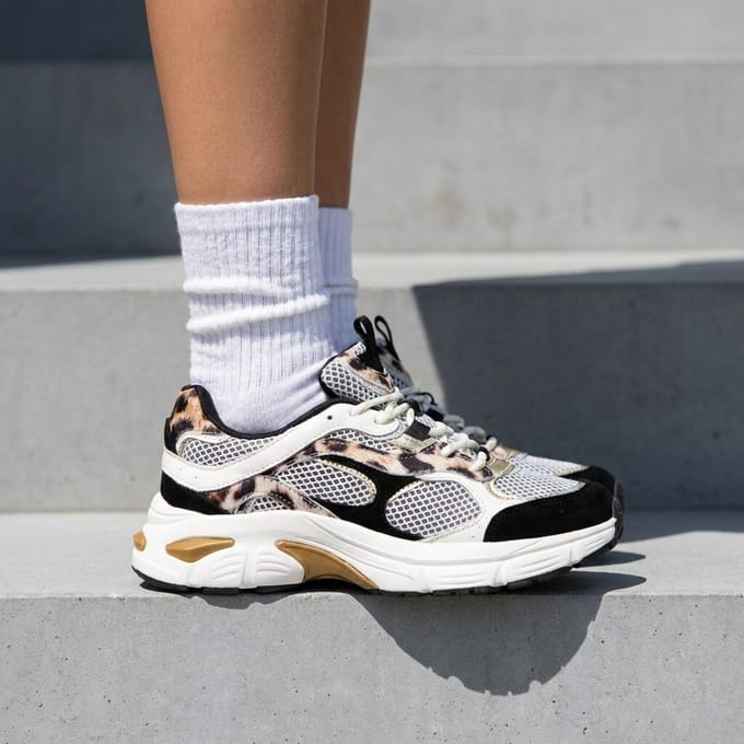 Cellini Sneakers zwart Mesh/ Suède - Maat 36