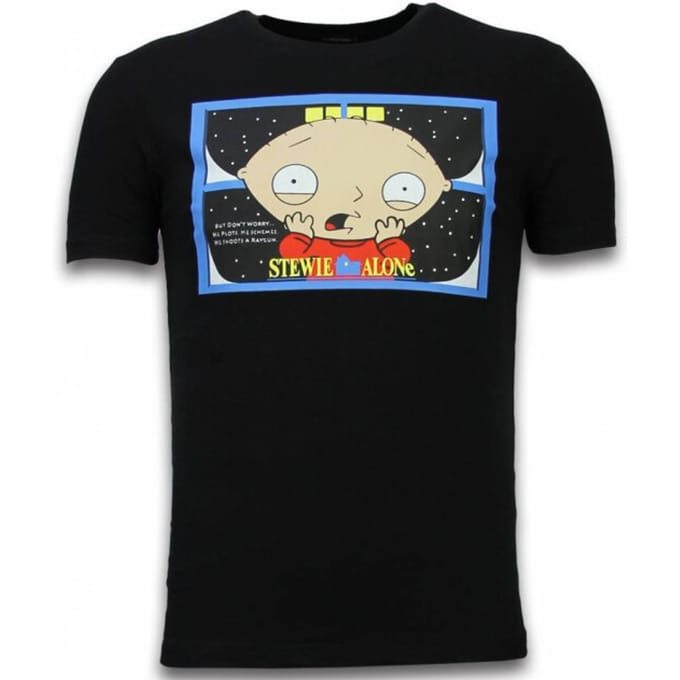 Mascherano Stewie Home Alone - T-shirt - Zwart - Maten: XL