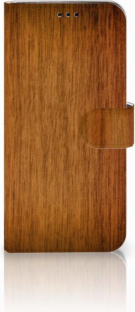 Samsung Galaxy S9 Plus Book Style Case Donker Hout