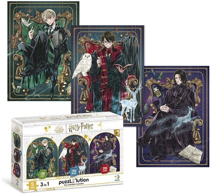 Harry Potter 3-in-1 puzzelset (150, 250, 350 stukjes)
