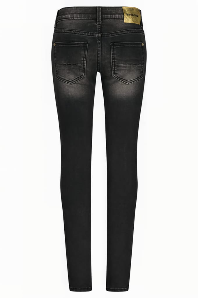 Vingino Alice Black Vintage Maat: 7 | Spijkerbroeken Outlet | Unisex | Zwart