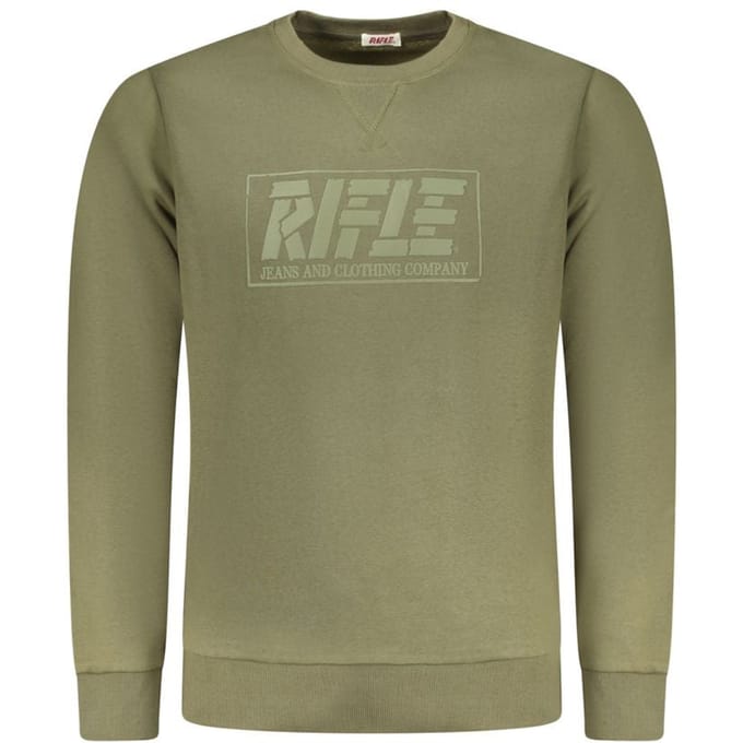 Rifle Verde Katoenen Heren Sweatshirt