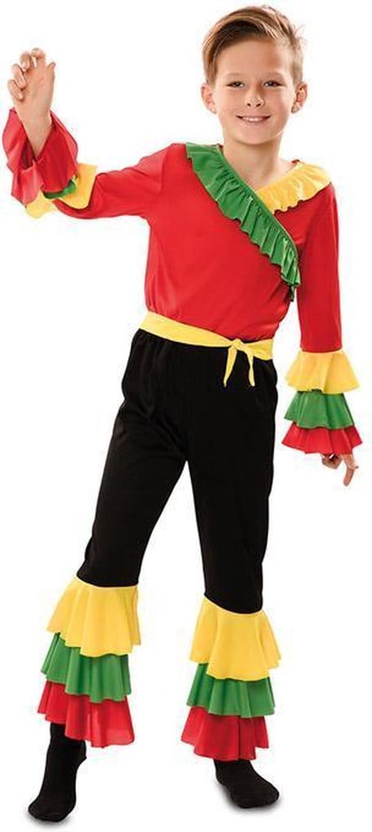 Rumba Danser Kostuum Jongen - 7-9 Jaar