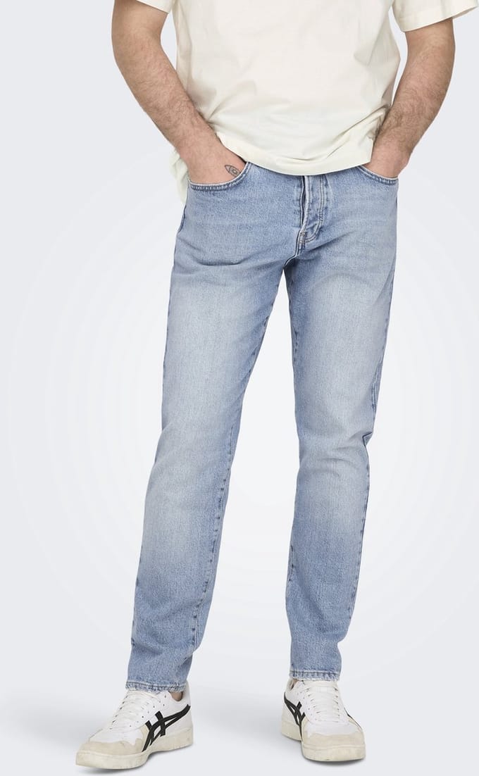 ONLY & SONS - ONSYOKE TAPERED LB 9684 DOT DNM NOOS - Heren - Jeans