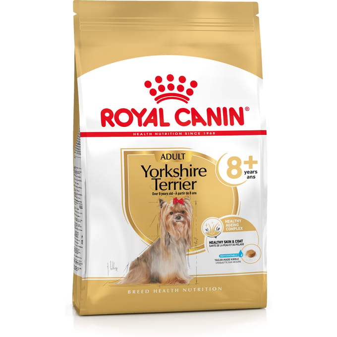 Royal Canin - Yorkshire Terrier Senior Voeding - 8+ Jaar - 3kg - Ondersteunt Gezondheid