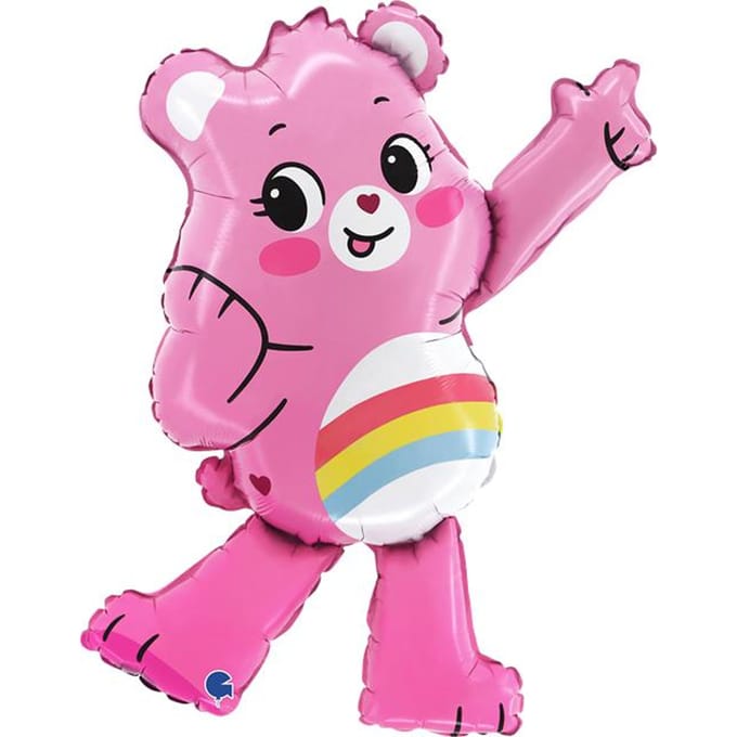 Ballon en Aluminium Troskliwy Miś Rose, Les Bisounours, 75 Cm