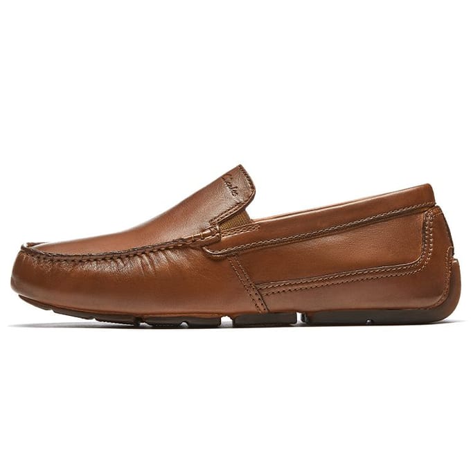 Clarks PU Mode à Enfiler Chaussures Décontractées Homme sneaker Marron 26163544 41.5 brown