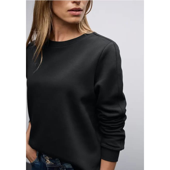 Sweater met geribd detail