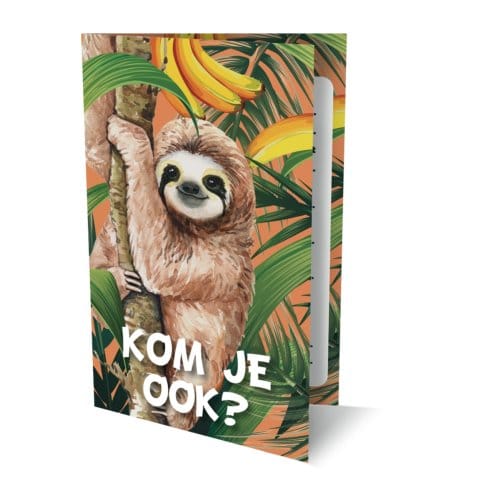 Uitnodigingen Luiaard Pk937- Set Van 6 - Interstat