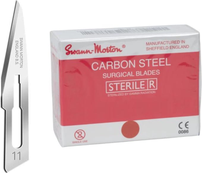 Swann Morton Scalpelmesjes - Steriel - Mesnummer 11 - REF 0203