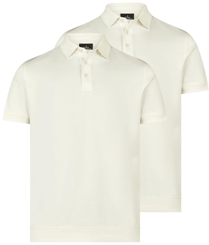 RAGMAN Heren poloshirt 2 pack Basic