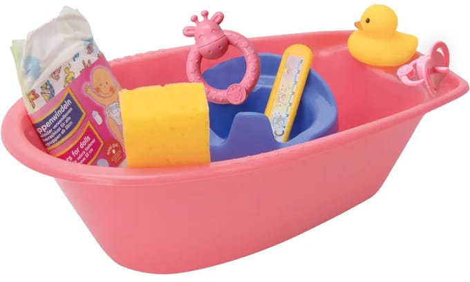 Heless Poppenbad Roze Met Accessoires 40,5 Cm