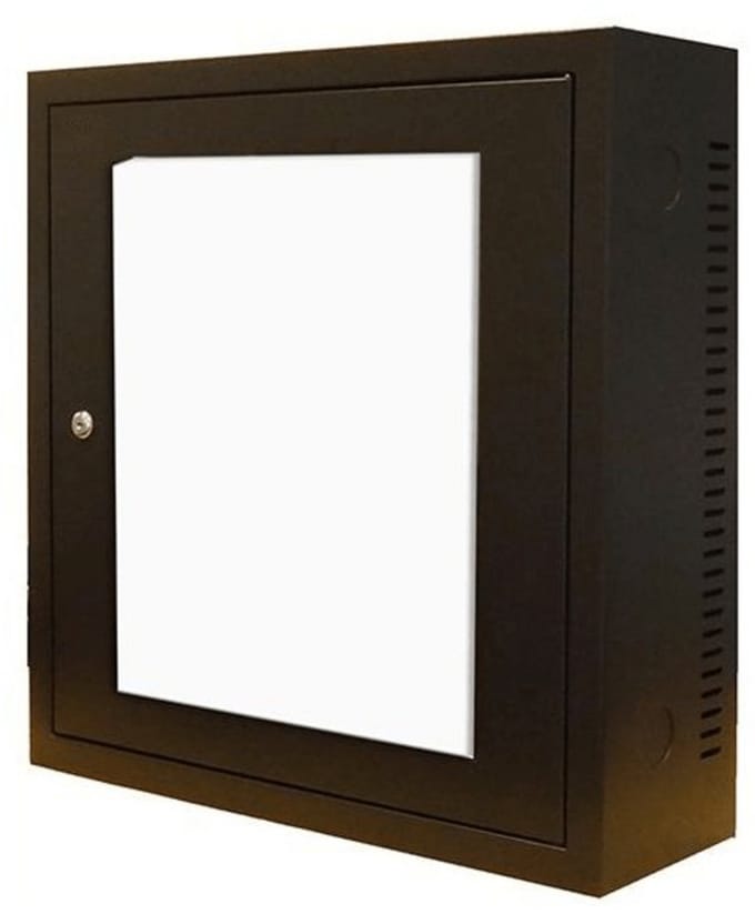 DSIT 3U wandkast met glazen deur 185mm diep - serverbehuizing - serverrack - serverkast - 19 inch
