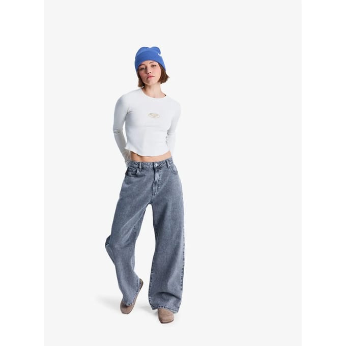 Roxy Laidback Lage Taille Jeans Blauw 30 Vrouw