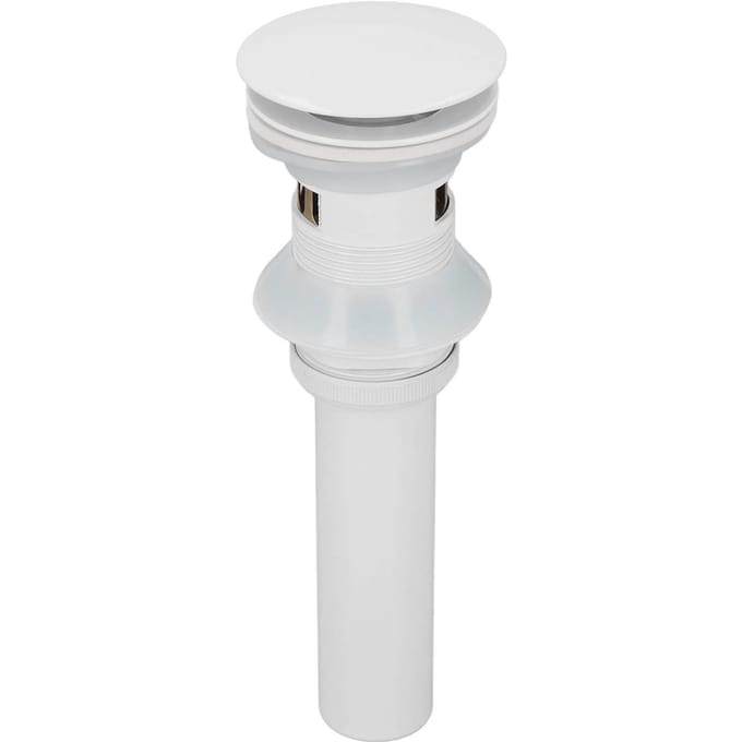 Bouchon de vidange pop-up Pression Rebond Désodorisation Bonde d'évier de salle de bain pour la maison Blanc Avec trou white