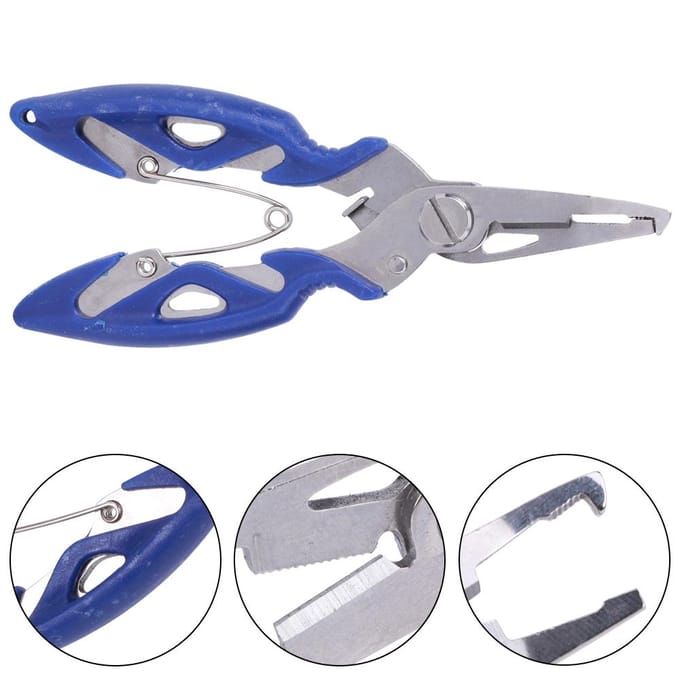 Multifunctionele Vis Tang Lijnknipper Haakverwijderaar Vis Gebruik Tang Schaar Visaccessoires gray