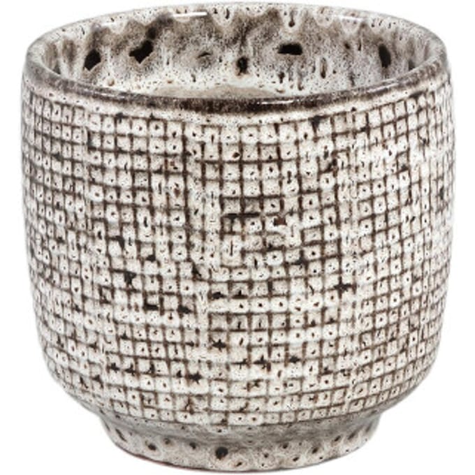 PTMD - Pot Elana - Wit - 19.5x19.5x18.5cm
