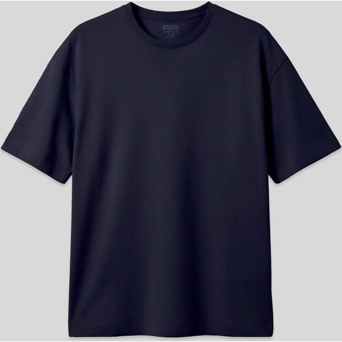 Overmaatse Katoenmix Crew Neck T-Shirt