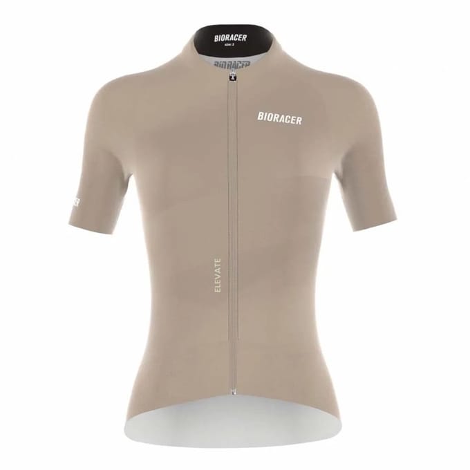 Bioracer Epic Elevate Korte Mouw Wielertrui Beige L Man