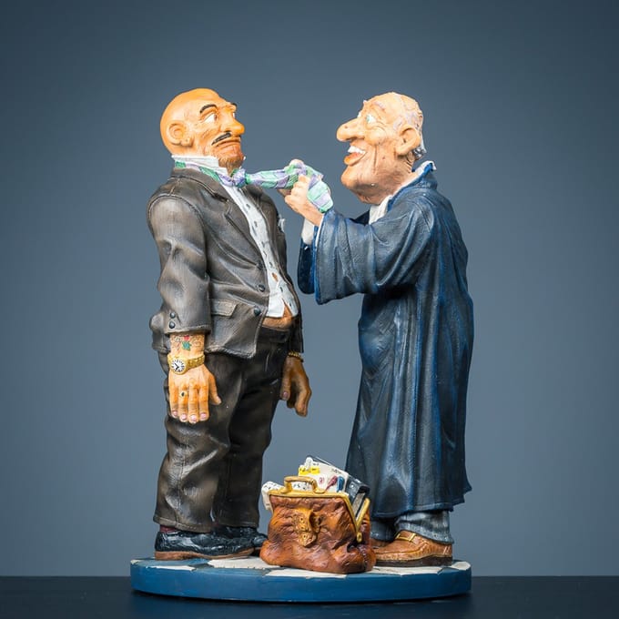 Beeld van de Advocaat met zijn cliënt van Profisti