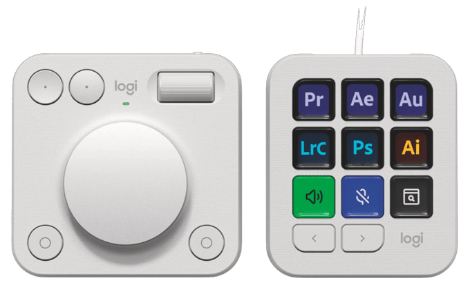 Logitech MX Creative Console - Pale Grey