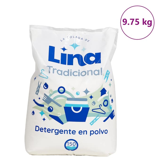 vidaXL - Waspoeder - voor - 150 - wasbeurten - 9,75 - kg - wit