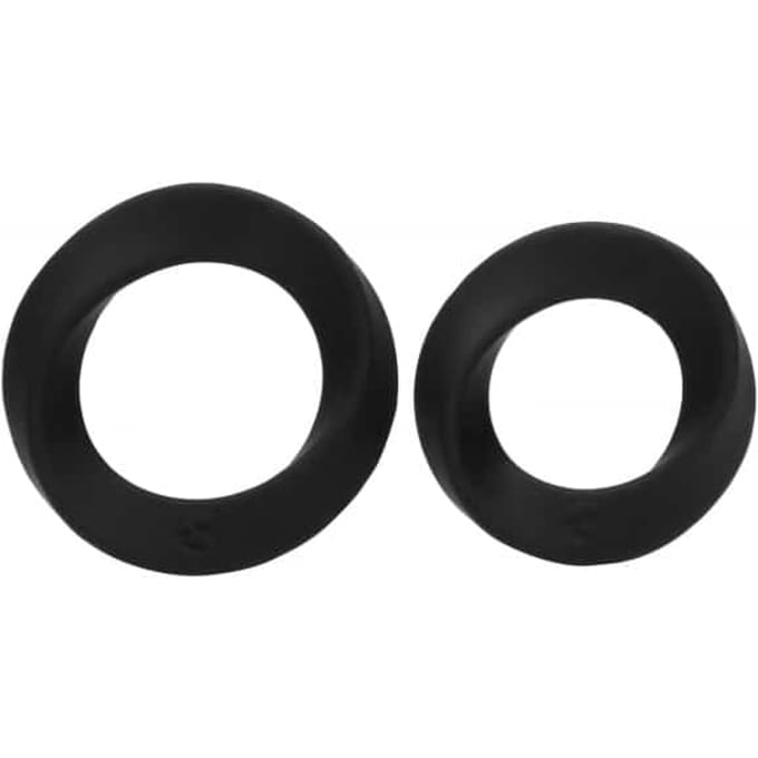 Sono No 86 - Siliconen Cockring set - Zwart