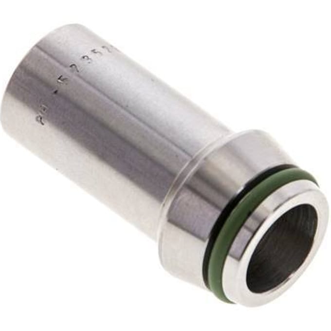 16x2mm RVS Rechte met Lasverbinding 400bar FKM O-ring ISO 8434-1