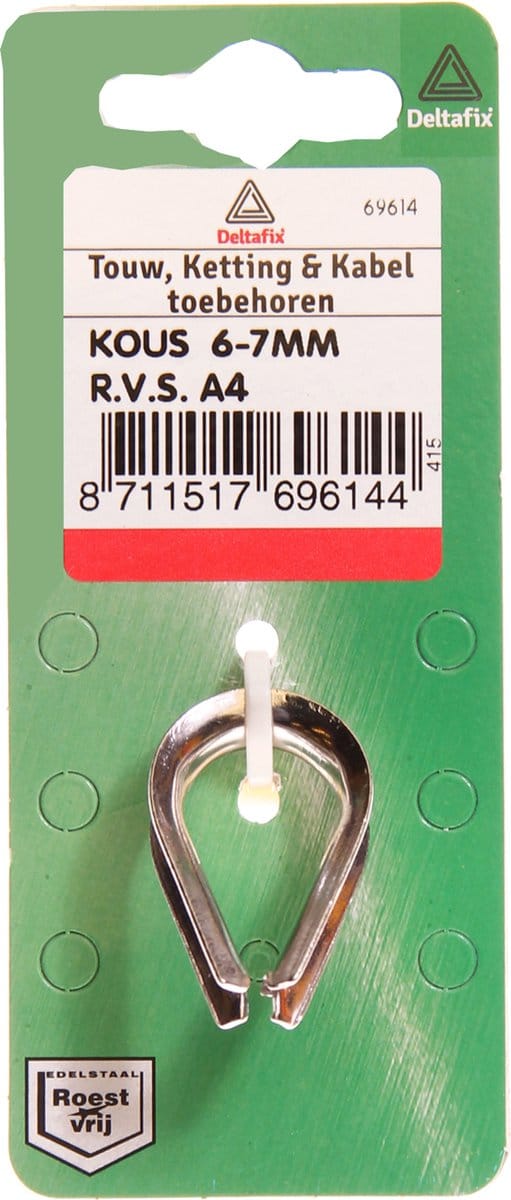 Deltafix - Kous 6-7mm rvs