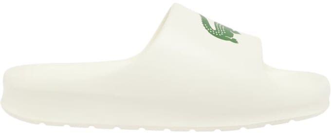 Lacoste Heren Slipper Wit CMA0022/1Y5 Serve Slide 2.0