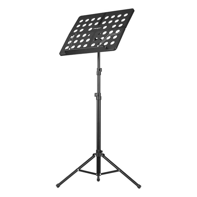 Support de trépied pliable pour partition de musique Flanger FL05R en alliage d'aluminium avec noir