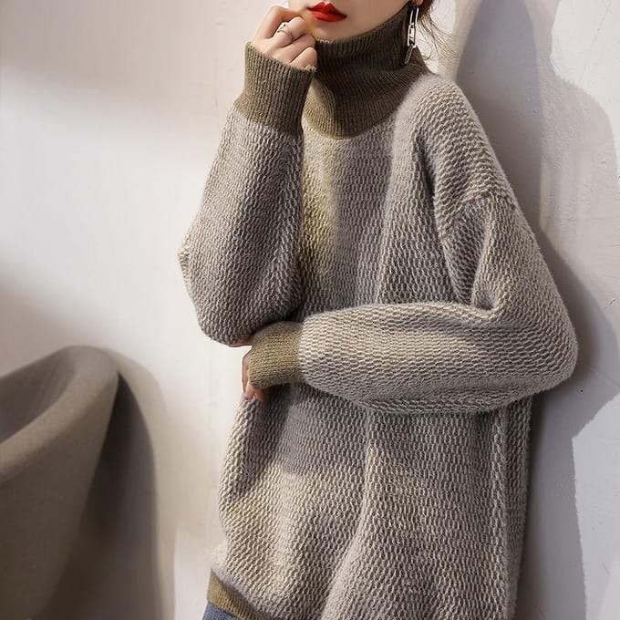 Herfst Winter Slanke Truien Dames Lange Mouw Pullover Gebreide Trui Pull Femme Tops Kleding OneSize