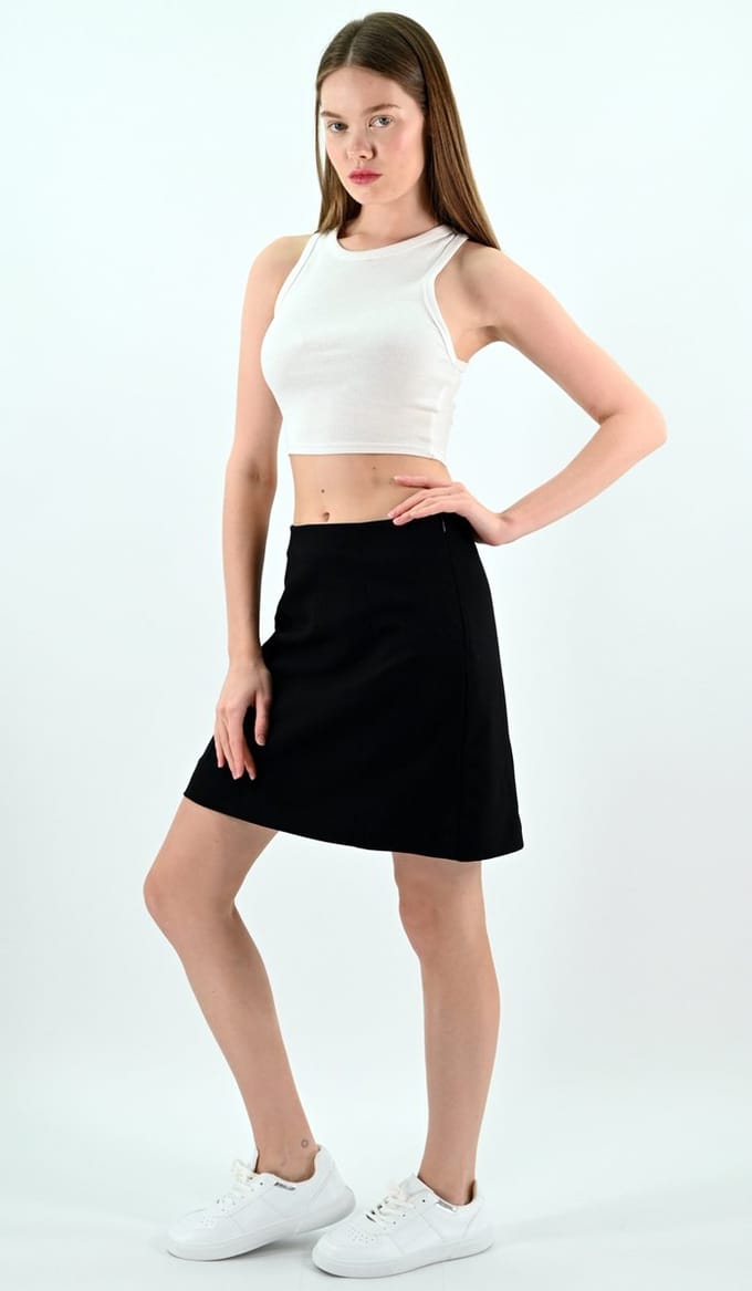 YesMooi - Zwarte Mini Rok - L (40)