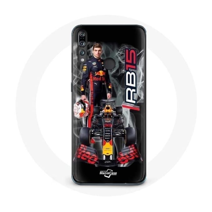 Coque - Maniacase - Huawei P30 - Formule 1 Max Verstappen - Souple - Noir noir