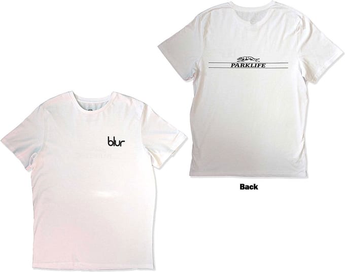 Blur - Pocket Blur / Parklife Heren T-shirt - S - Wit