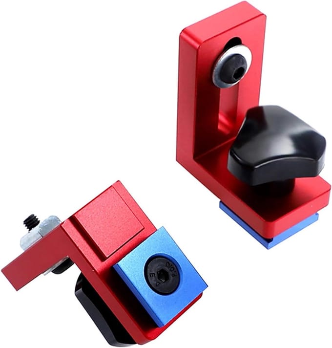 T-Track Stop Tool voor Houtbewerking, Aluminium Legering, 30 Type Slide Detection Connector, Precisie en Stabiliteit