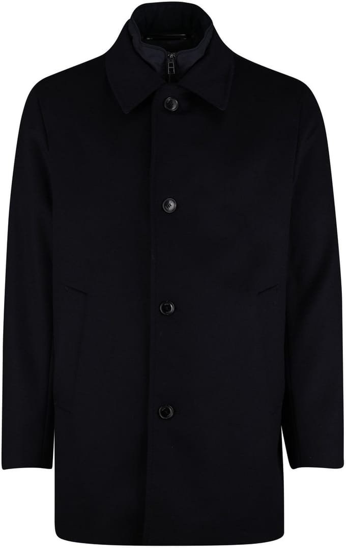 Hugo Boss winterjas donkerblauw