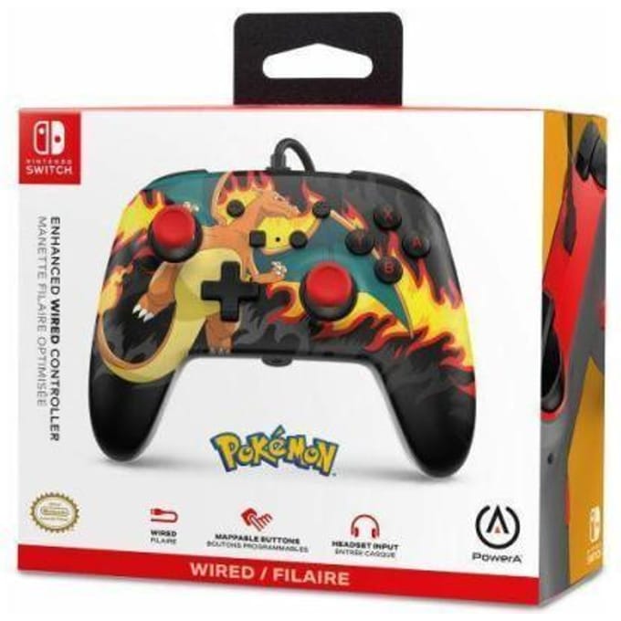 PowerA Geavanceerde bedrade controller voor Nintendo Switch - Charizard-vuurstorm