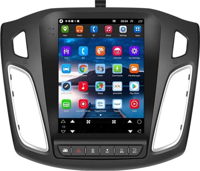 Carplay autoradio voor Ford Focus | 2012 t/m 2017 | Android 13 | Apple Carplay & Google Playstore | 2GB + 32GB | 4-Core processor | Denago | 2025 model | 2012 2013 2014 2015 2016 2017 | Bluetooth & Wifi
