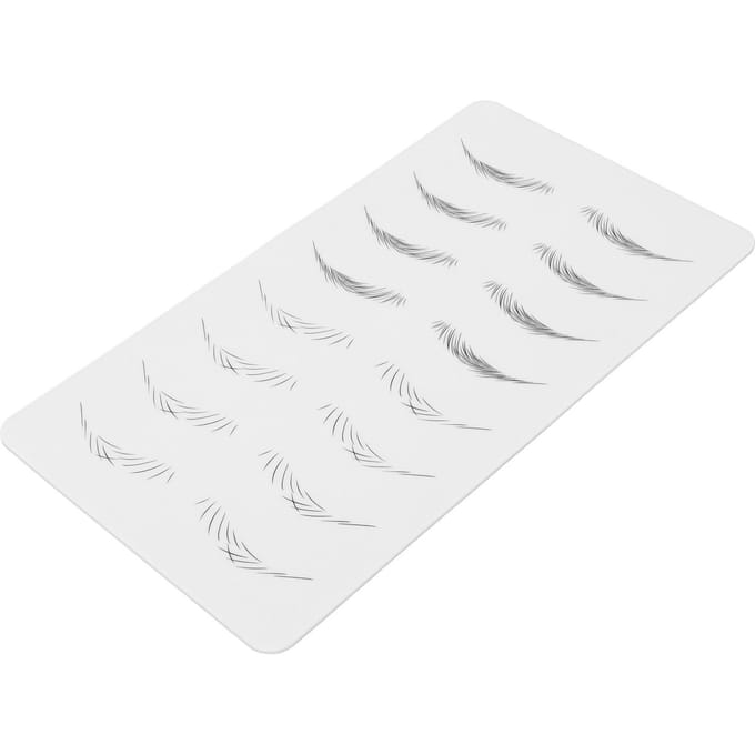 Microblading Oefenhuid Inktloos Brede Wenkbrauwen Microblading Trainingsvel voor Beginner 01 white