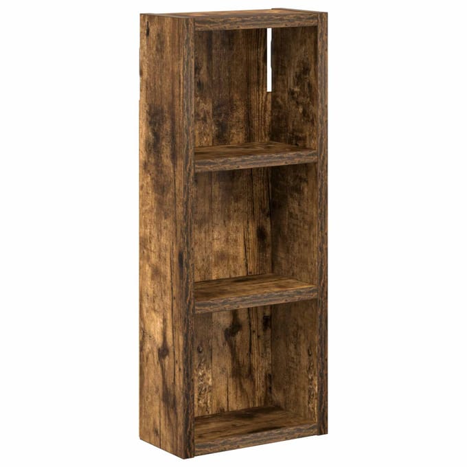 vidaXL - Badkamer - wandkast - Gerookte - Eik - 20 - x - 10 - x - 50 - cm
