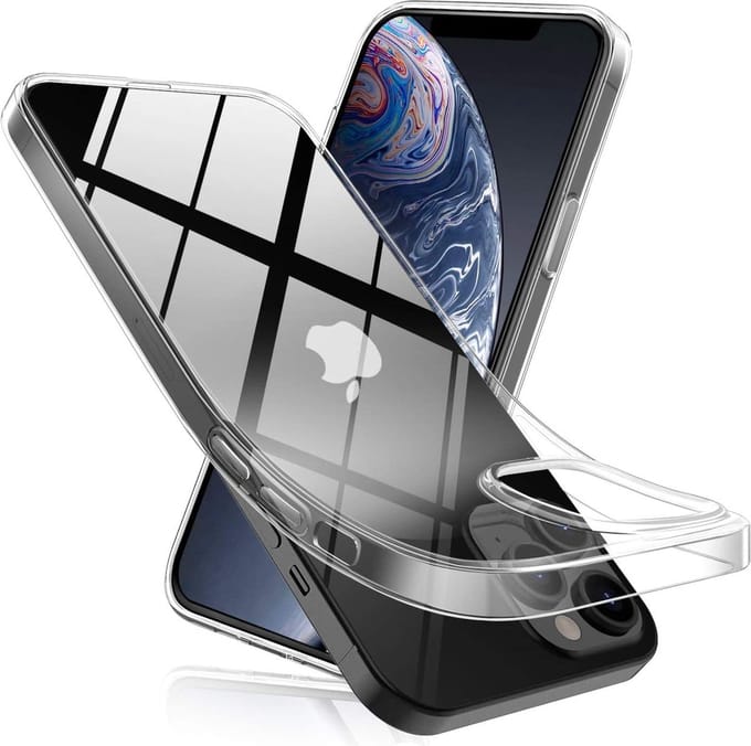 Hoesje voor iPhone 12 Pro Max backcover Shockproof siliconen Transparant