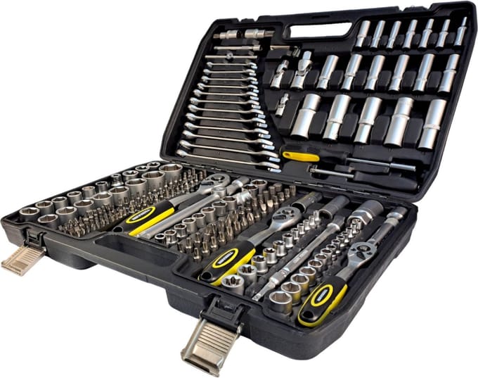 Trimann All-In-One Doppen- en Bitset 216-delig