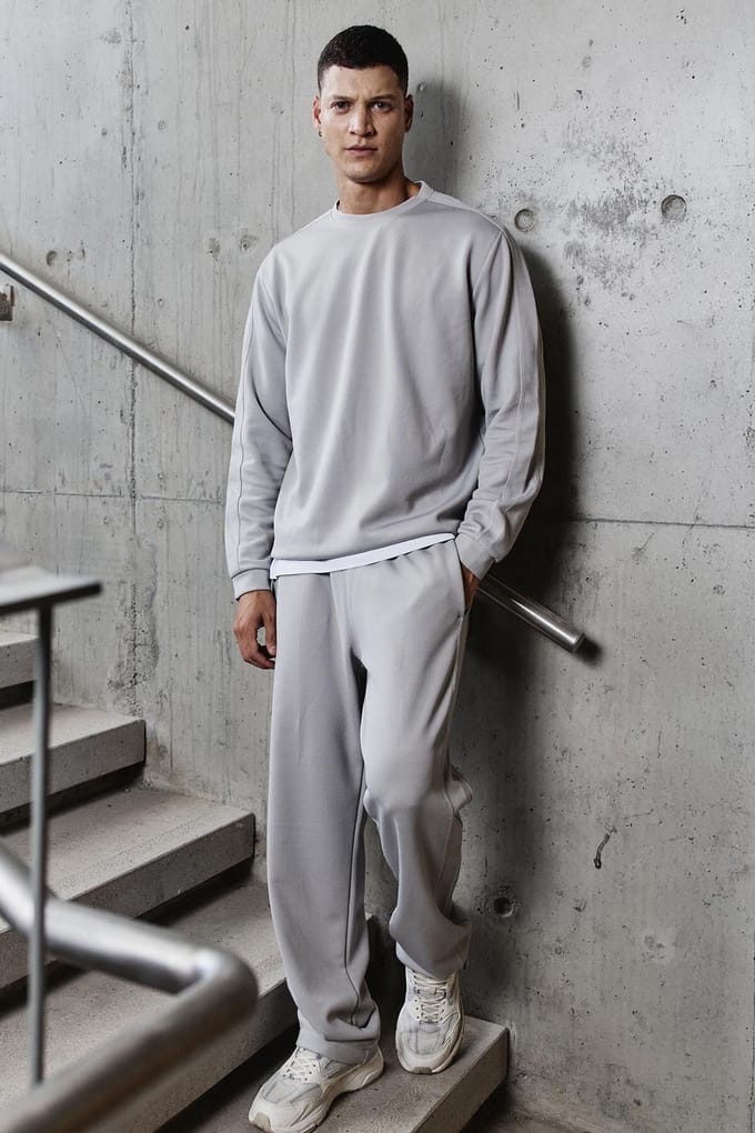 Heren Oversized Sweatshirt en Broeken Set