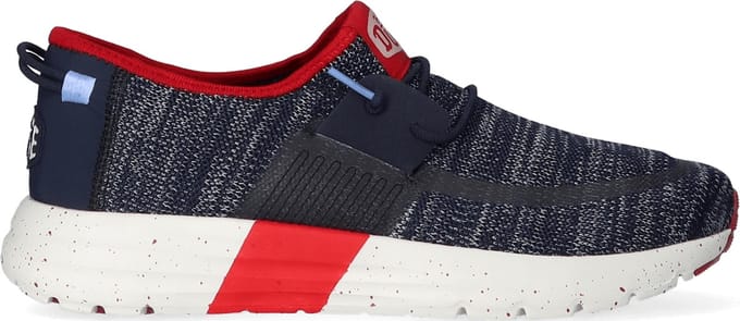 HEYDUDE - Sirocco Sport Mode Heren Sneakers Navy/Grey - Maat 48