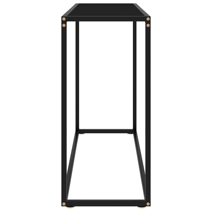 vidaXL Wandtafel 100x35x75 cm gehard glas zwart