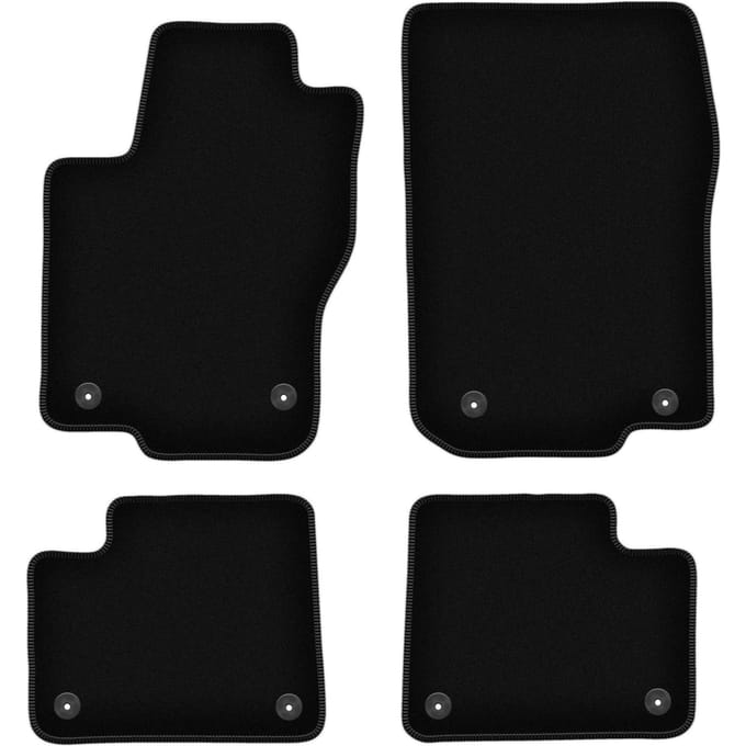 BASIC zwarte veloursmatten voor: Mercedes GL X166 SUV (2012-2015)
